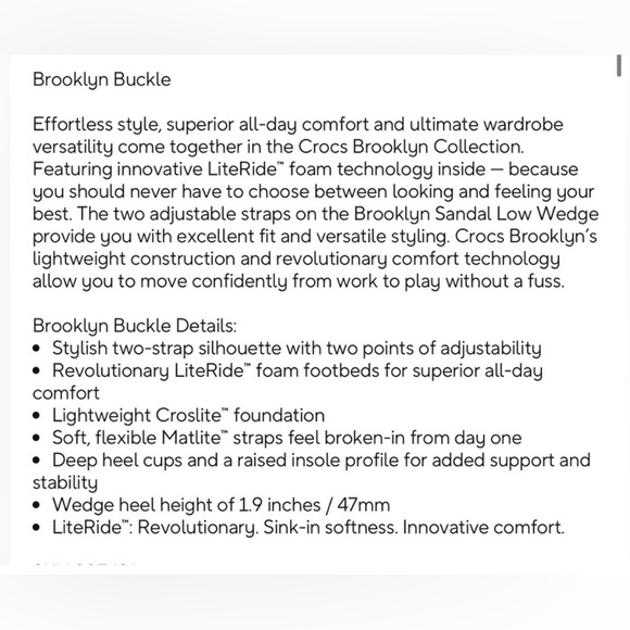 CROCS Brooklyn Buckle Sandal - Picture 8 of 8